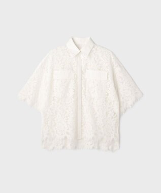 GRACE CONTINENTAL レースコンビシャツ ホワイト