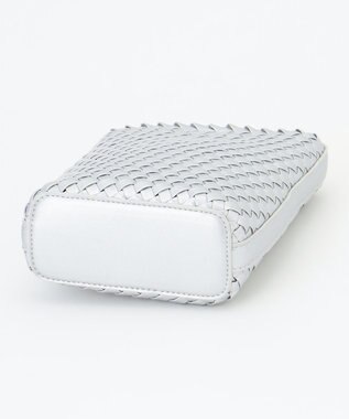 23区 メッシュ ショルダーバッグ シルバー系