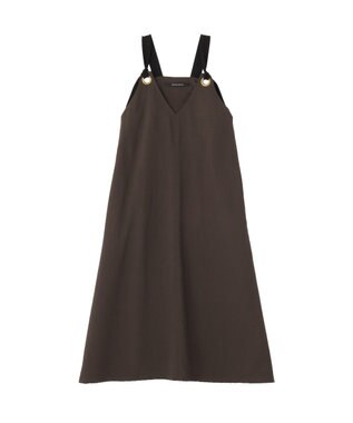 YECCA VECCA ベルトストラップサロペット Charcoal Gray