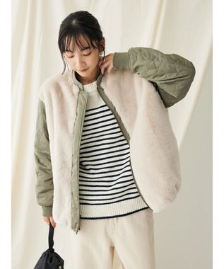 CRAFT STANDARD BOUTIQUE リバーシブルファーブルゾン Khaki