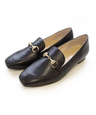 Pointer 日本製 国産牛革ビット付きローファー ブラック