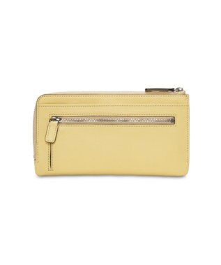 PELLE BORSA メッシュL字ファスナーコンパクト長財布 Chrono Weave クロノウィーブ 5843 クリームイエロー