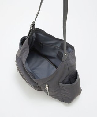 TOPKAPI 【TREASURE TOPKAPI】ナイロン アウトポケット 2way ショルダーバッグ / 軽量 ミディアムグレー