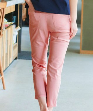 Tiaclasse 【新色追加・洗える】アンクルテーパードパンツ ピンク