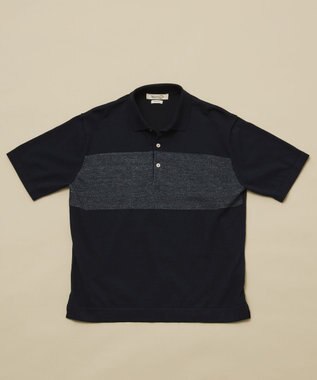 JOSEPH ABBOUD MOUNTAIN 【SPACE】OGストレッチコットン ニットポロシャツ