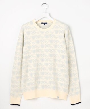 23区GOLF 【MEN】エンブレムジャカードセーター ホワイト系5