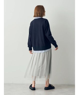 YECCA VECCA ラメチュールギャザースカート Light Gray