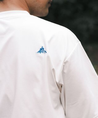 SHARE PARK MENS 【UVカット・吸水速乾・ストレッチ・軽量 】コラボフォトプリントTシャツ（L・XLサイズ） ホワイト系