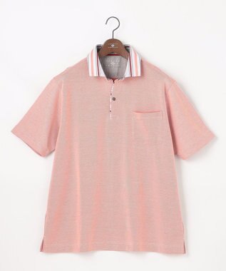 JOSEPH ABBOUD 【キングサイズ・愛されて21年！オーガニックコットン使用】ダディ ポロシャツ オレンジ系