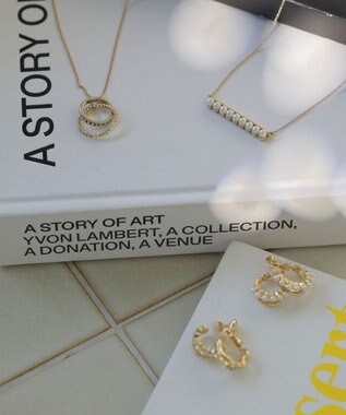 ANY SIS ダブルリング ネックレス ライトゴールド