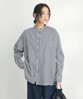 CRAFT STANDARD BOUTIQUE バックフリルシャツ Gingham Check