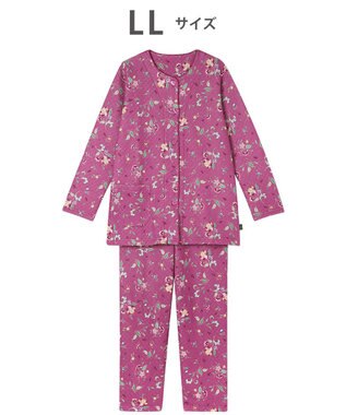 WACOAL ワコール_リラックス＆スリープ パジャマ キルトニット素材(本体) あったか 長袖 長ズボン ミントン レディース NDW458 /ワコール