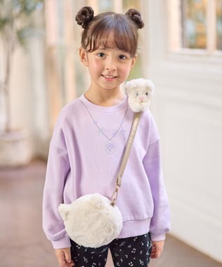 ANY KIDS 肩のりアニマルポシェット ホワイト