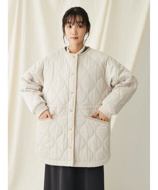 CRAFT STANDARD BOUTIQUE キルティングミドル丈コート Ivory