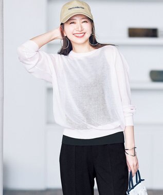 UNFILO ラメシアー ニット