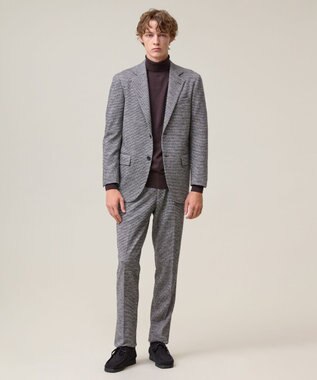 J.PRESS MEN 【セットアップ対応 / ストレッチ】SOFAニット ハイグレードジャージー スラックス ブラック系8