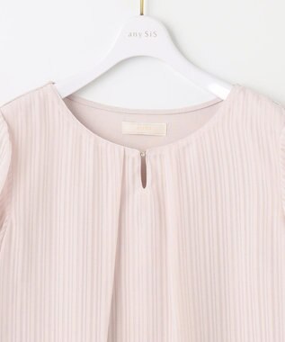 ANY SIS 【吸水速乾・UVケア・接触冷感】コンフォートジャージー ブラウス ペールピンク