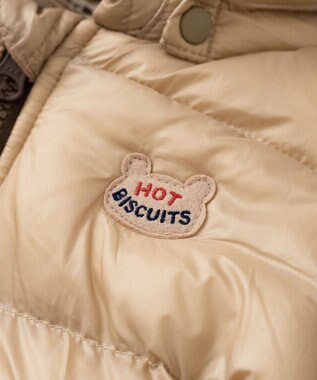 MIKI HOUSE HOT BISCUITS 【80-120cm】 高機能 グースリー素材 中綿ジャンパー ベージュ