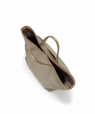 TOPKAPI 【Breath TOPKAPI】NORM ノーム リサイクル ポリエステル シュリンクレザー コンビ A4 トート バッグ グレージュ