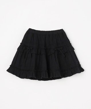 ANY KIDS 【洗濯機可能】カラミドビー ティアードスカパン ブラック