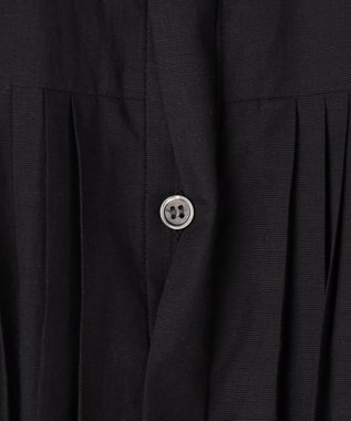 ICB 【先行予約】リネンスラブローン シャツワンピース ブラック