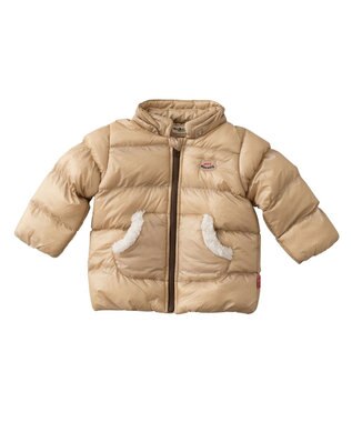 MIKI HOUSE HOT BISCUITS 【80-120cm】 高機能 グースリー素材 中綿ジャンパー ベージュ