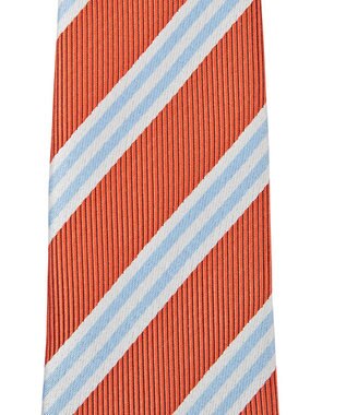 MIKI HOUSE HOT BISCUITS 【ミキハウス】 ストライプ柄ネクタイ オレンジ