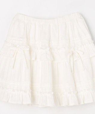 ANY KIDS 【洗濯機可能】カラミドビー ティアードスカパン オフホワイト