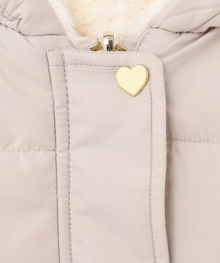 ANY KIDS ボア リバーシブル ベスト ベージュ×エクリュ