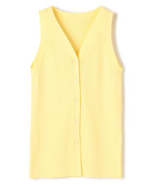 uncrave リブニット 2WAYタンクトップ イエロー