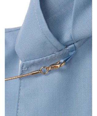 earth music&ecology ビッグカラーチェーンブラウス Sax