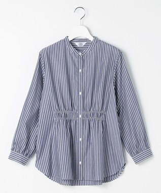 J.PRESS LADIES 【WEB限定】ストライプ シャーリング ブラウス 【WEB限定】ネイビーストライプ系