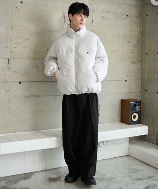 WEGO 【WEB限定/Sサイズ新登場/お気に入り登録者数5万人越えの大人気アイテム】U.S. POLO ASSN.別注パデッドジャケット ライトグレー