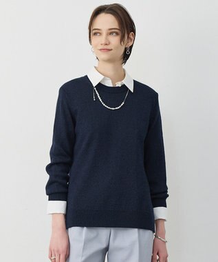 ICB L 【先行予約】 グロッシーペーパーブレンド クルーネックプルオーバー