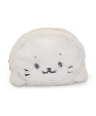 Mother garden しろたん もこもこ ポーチ ホワイト