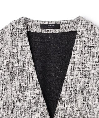 JOSEPH HOMME 【イージーケア】パフィーチェックジャージー　カーディガン ライトグレー系