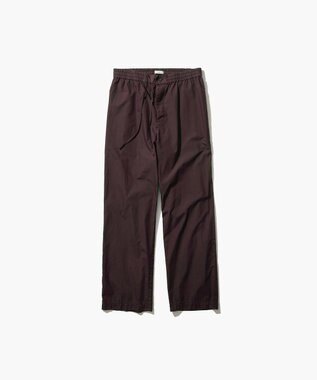 ATON COTTN LAWN | ワイドイージーパンツ - UNISEX BROWN