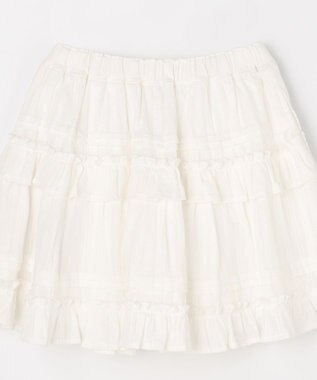 ANY KIDS 【洗濯機可能】カラミドビー ティアードスカパン オフホワイト