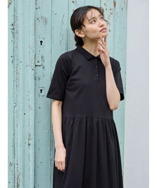 Green Parks ・ＳＵＧＡＲ　ＳＰＯＯＮ　ポロカットワンピース Black