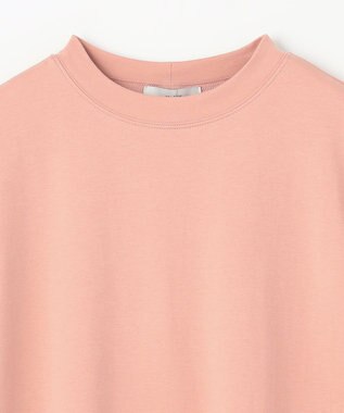 ANY 【UVケア/接触冷感】モックネックフレンチスリーブＴシャツ コーラル