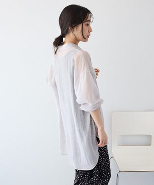 CRAFT STANDARD BOUTIQUE シアーハオリシャツ Light Gray