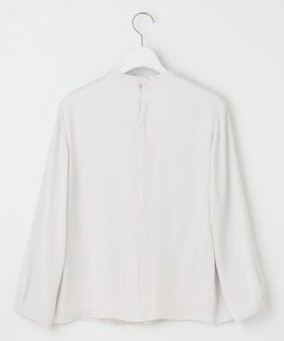 J.PRESS LADIES S ジョーゼット ボウタイ カットソー ライトグレー系