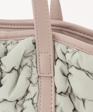 LA BAGAGERIE ポップコーンキルト2WAYトート Sサイズ ライトグリーン