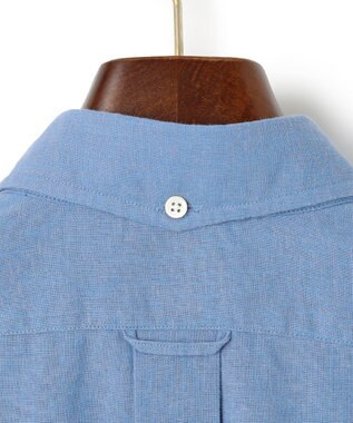 J.PRESS MEN 【HYBRID LINEN】ボタンダウンシャツ サックスブルー系