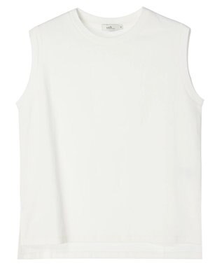 earth music&ecology ノースリーブカットソー（汗じみ防止） Off White