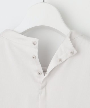 J.PRESS LADIES S ジョーゼット ボウタイ カットソー ライトグレー系