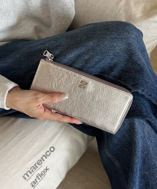 russet ミニモノグラムプレートロングウォレット(SO-418) Silver