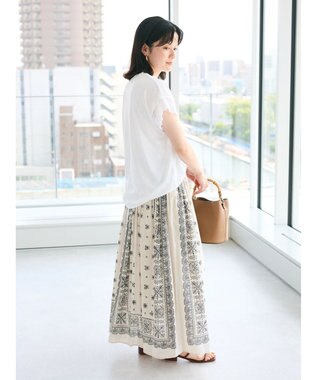 CRAFT STANDARD BOUTIQUE レーススリーブカットプルオーバー Off White