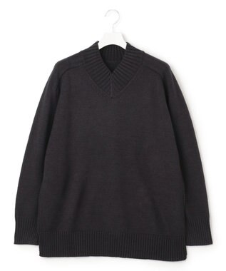 J.PRESS YORK STREET 【UNISEX】Vネックプルオーバー ニット グレー系
