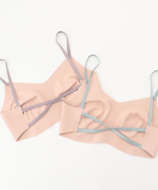 Chacott バッククロス ブラトップ（フリーカット） アイスグリーン